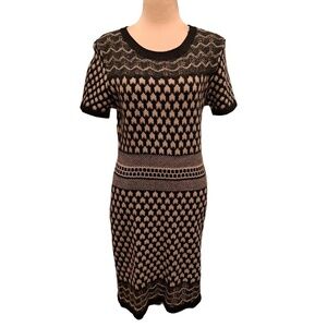Romeo + Juliet Couture Black and Tan Dress Size M